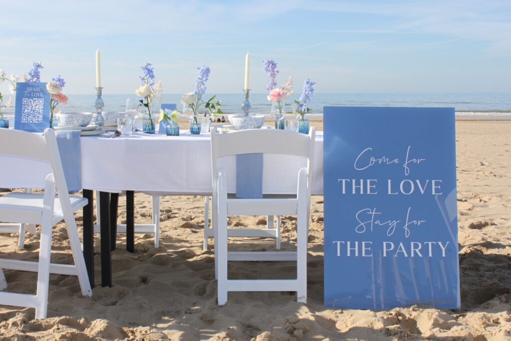 Welkomstbord bruiloft