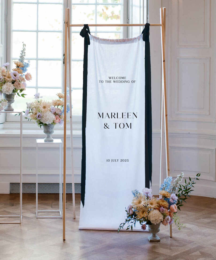 Milen | Welcome banner linen I