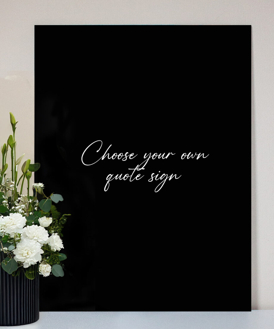 Nina | Ceremony sign - own quote