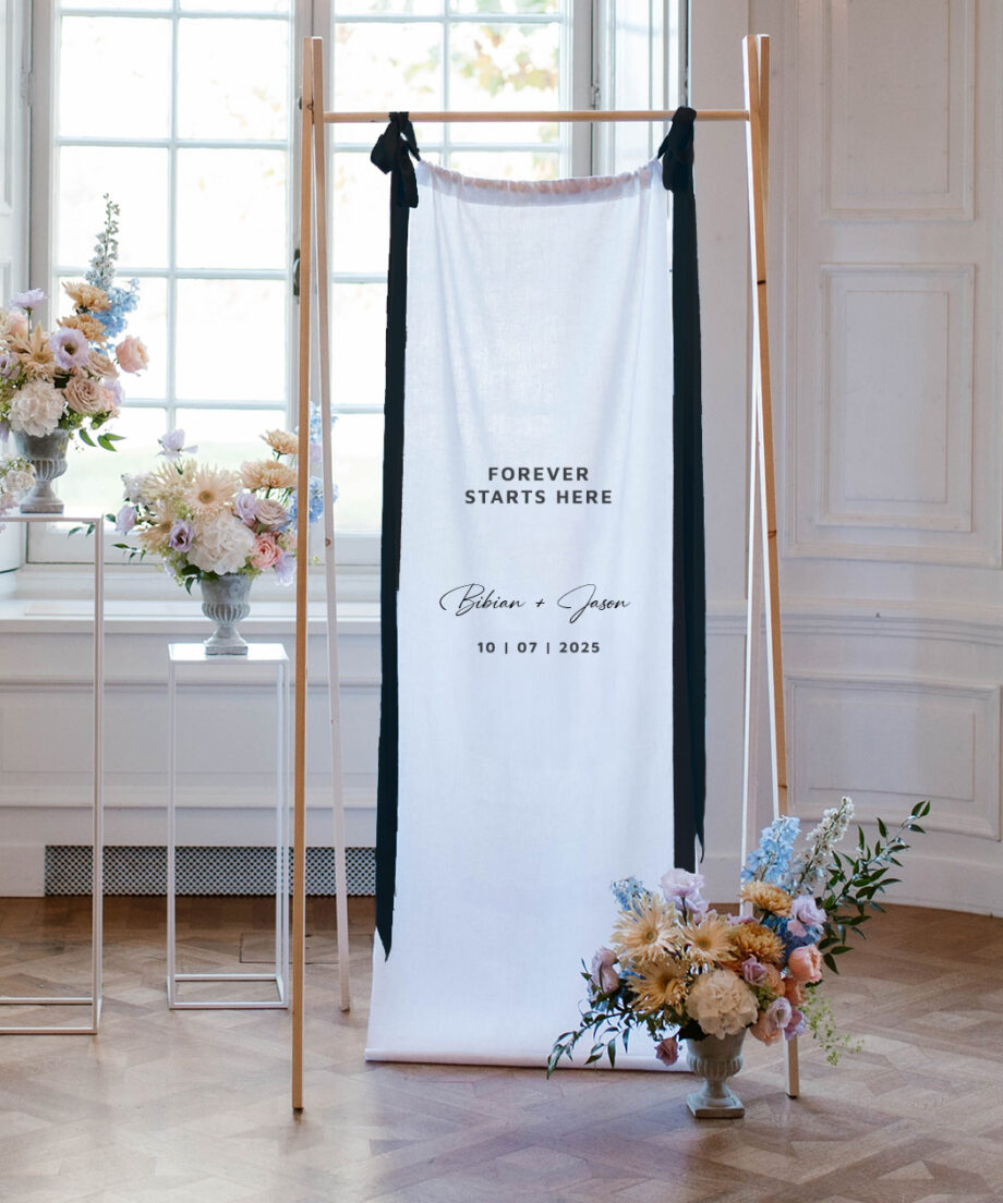 Nina | Welcome banner linen II